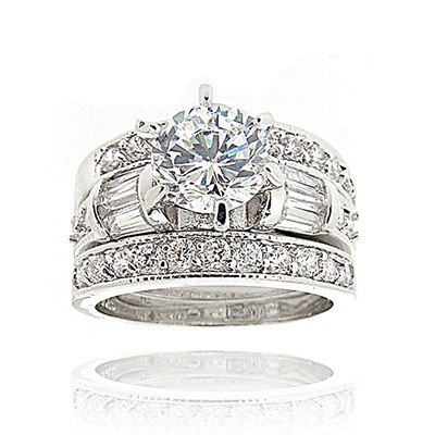 Set Nhẫn Đính Đá Thời Trang Dành Cho Nữ