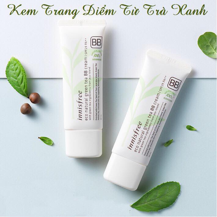 KEM NỀN TRANG ĐIỂM INNISFREE ECO NATURAL GREEN TEA BB CREAM SPF29 PA++