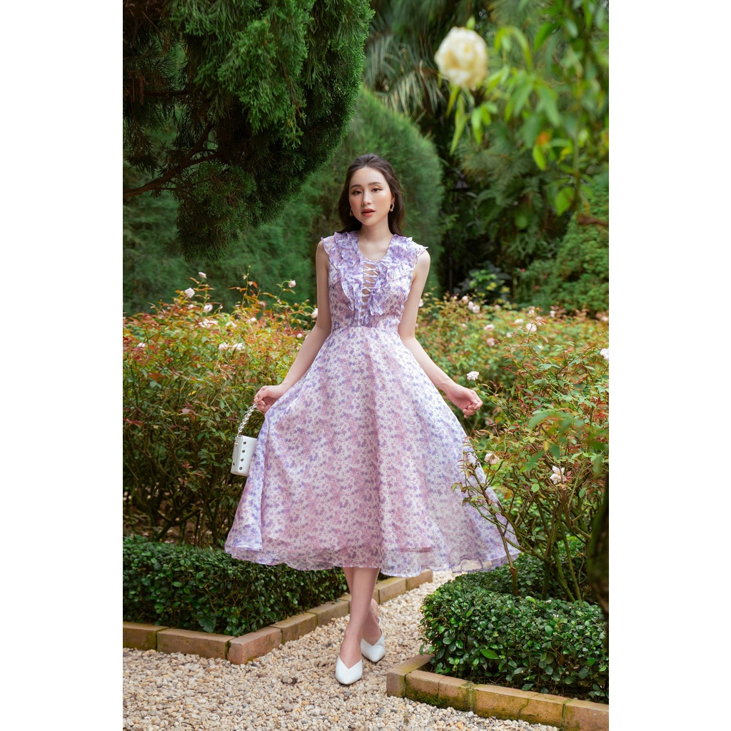 OLV - Đầm Violet Tie Dress