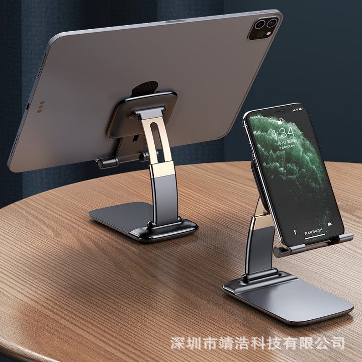 [SIÊU HOT] Giá đỡ điện thoại để bàn bằng kim loại có thể điều chỉnh và gập lại dùng cho iPhone iPad | BigBuy360 - bigbuy360.vn