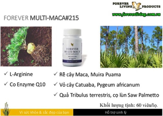 Forever Multi-Maca - Viên uống hỗ trơ sinh lý nam giới - Nhập Khẩu Hoa Kỳ