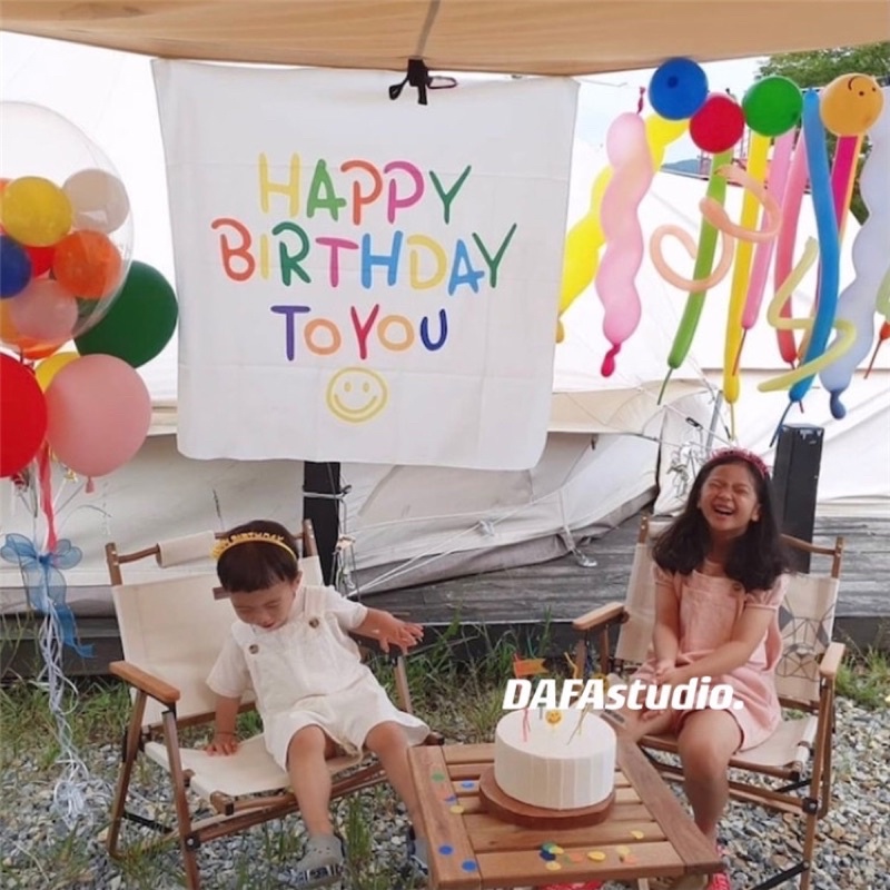 Phông Vải Chúc Mừng Sinh Nhật Dành Cho Em Bé Và Người Lớn - Yori Party