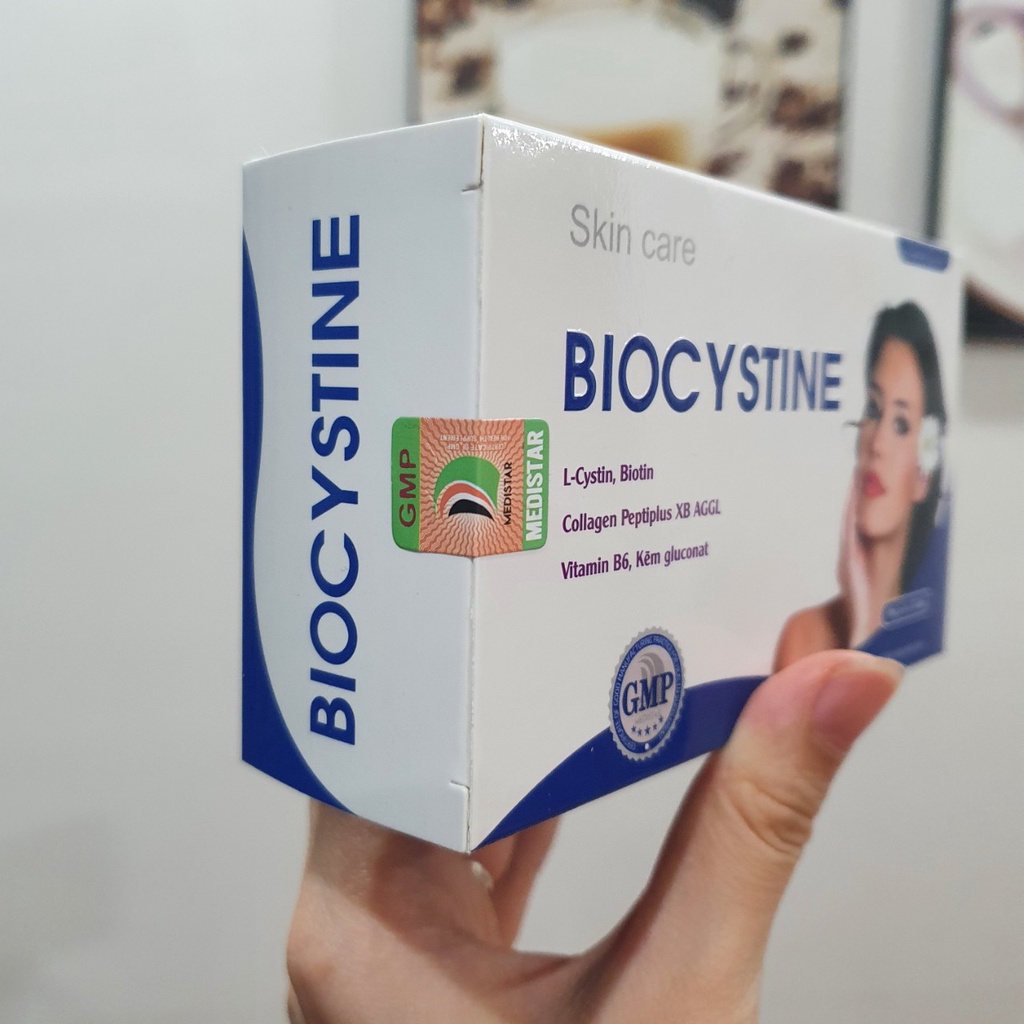 Viên Uống Biocystine - Đẹp Da, Đẹp Tóc, Giảm Mụn, Mờ Thâm Nám, Chống Lão Hoá