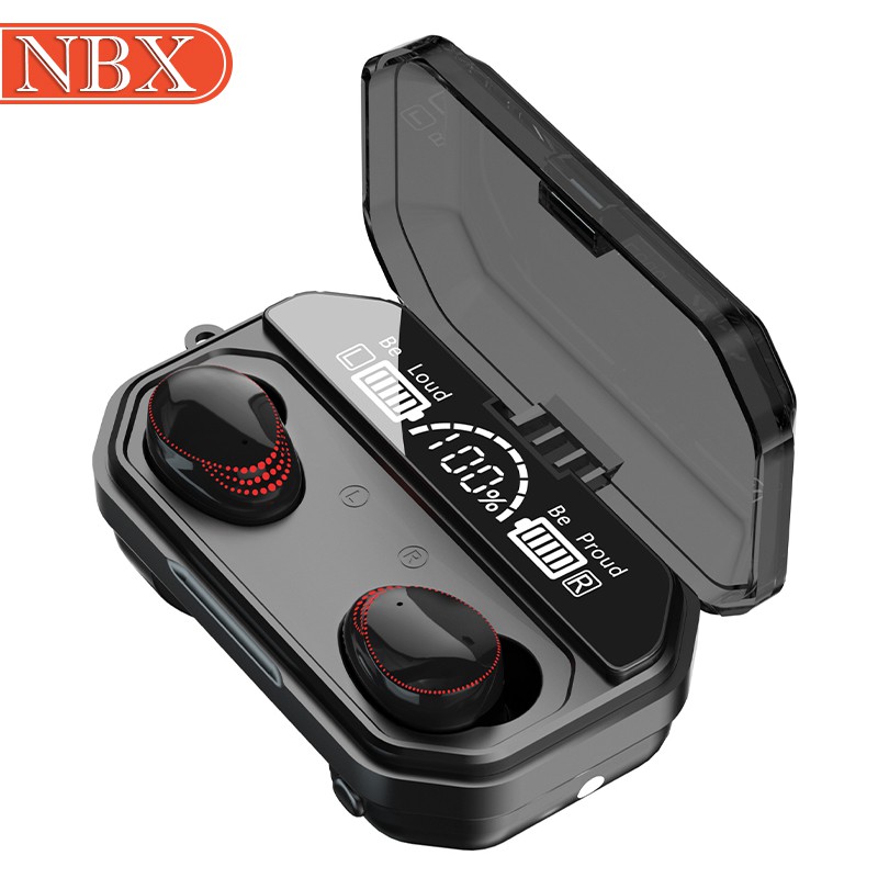 NBX A18 Bluetooth 5.1 headset TWS motion noise reduction with LED large screen display