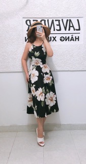 Đầm yếm hoa vnxk