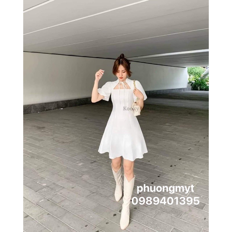 Váy xoè hở ngực KA12 | BigBuy360 - bigbuy360.vn