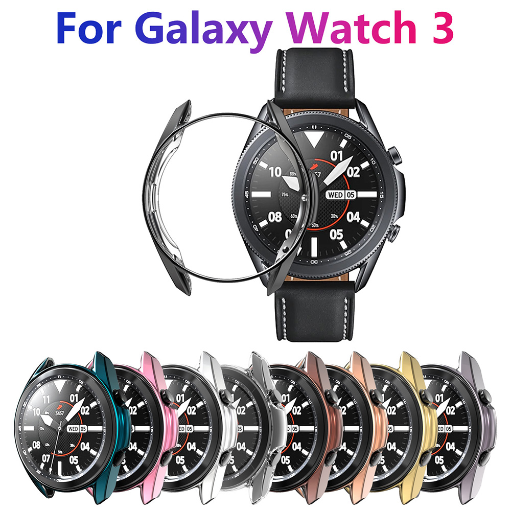 Viền bọc bảo vệ màn hình TPU dẻo dành cho đồng hồ thông minh Samsung Galaxy Watch 3 41mm 45mm