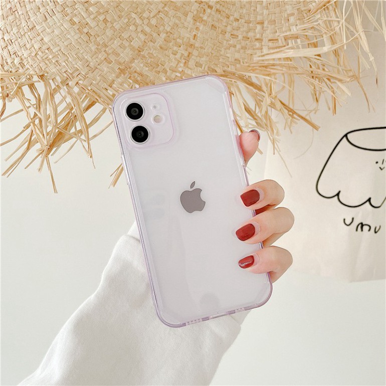 Ốp lưng iphone BASIC CẠNH VUÔNG IPHONE 12 chất silicon 7 plus 8 plus x xs 11 11pro 11promax/12/12promax - hc case