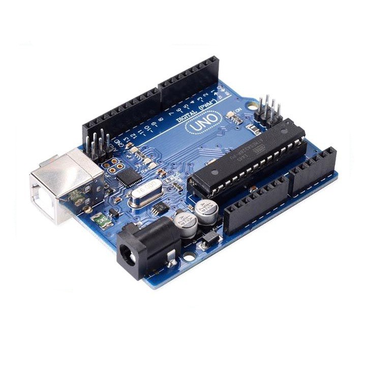 Mạch Arduino UNO R3 ATMEGA16U2 Chip Cắm - Tặng Kèm Cáp Nạp Code