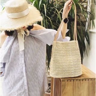 Túi giả cói dạng tote