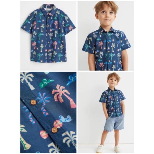 Áo sơ mi hè cộc tay nhiều họa tiết vợt sale