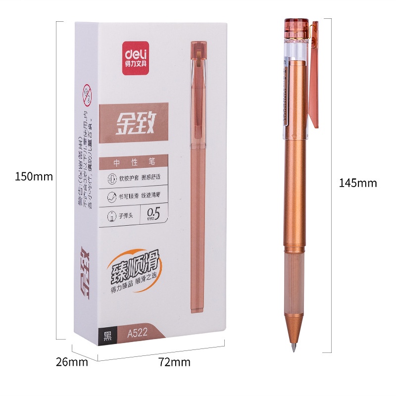 Bút Bi Mực Đen Ngòi 0.5mm Cho Học Sinh