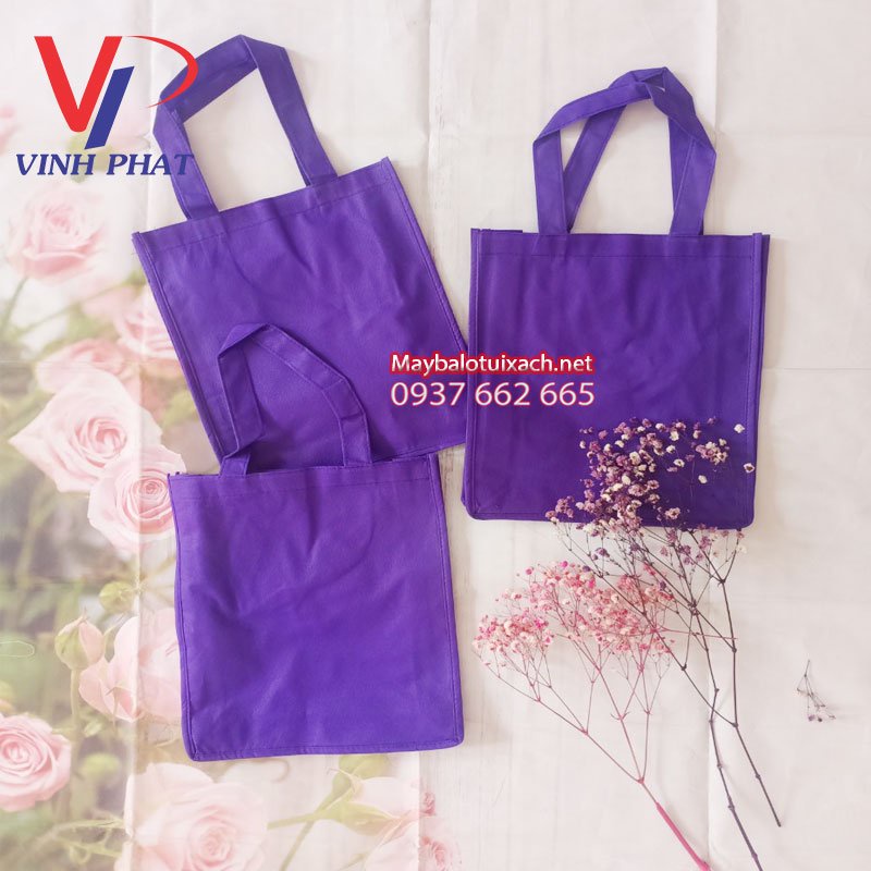 Túi Vải Không Dệt Màu Tím Đựng Quà Tặng Thân Thiện Môi Trường - VĨNH PHÁT