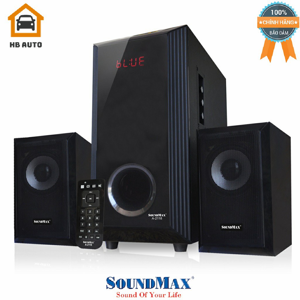 Loa Bluetooth Soundmax A2118 2.1 60W RMS Hàng chính hãng Loa Soundmax
