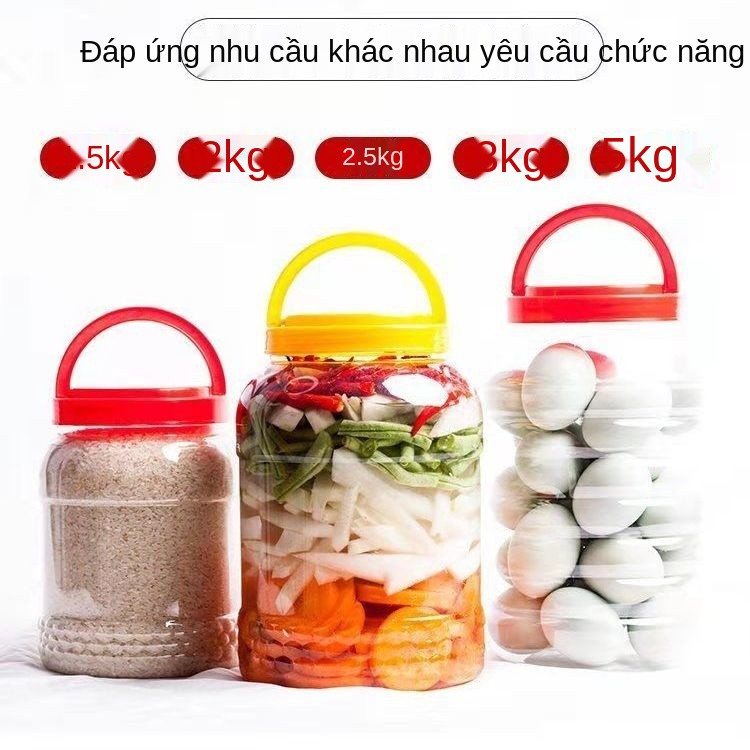 Chai nhựa 5 kg lọ đựng rau ngâm loại lớn 10 kg thùng kín đựng dung tích lớn Nhà sản xuất lon bán buôn