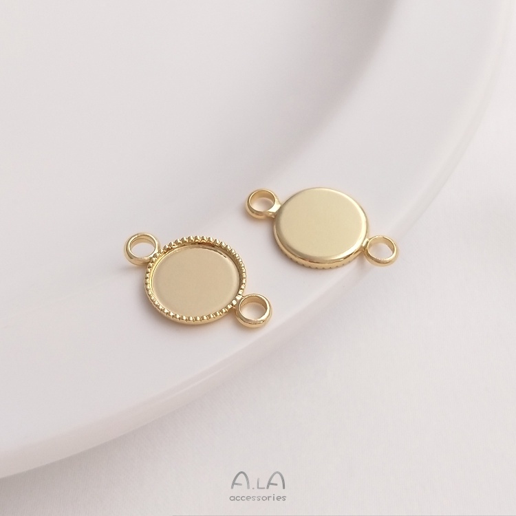 💖Trang sức DIY phụ kiện💖Khay Đựng Bảo Quản Màu Sắc 14K Hình Tròn/ Oval Dùng Làm Thủ Công DIY