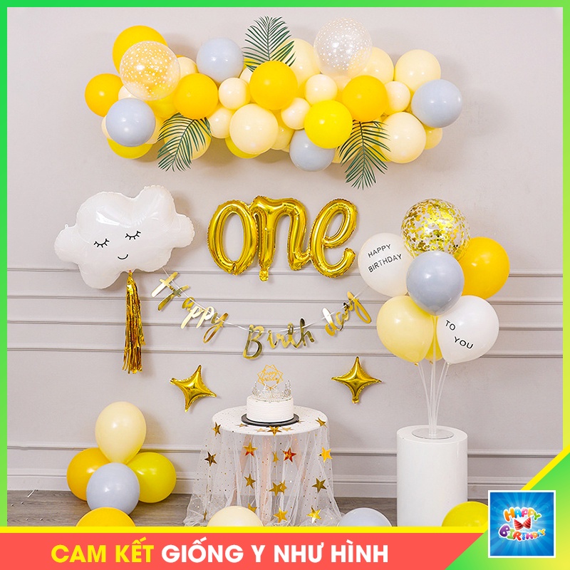 SET trang trí sinh nhật Handmade kiểu Hàn Quốc cho bé trai, bé gái [Tặng kèm phụ kiện] #TrangTriSinhNhat