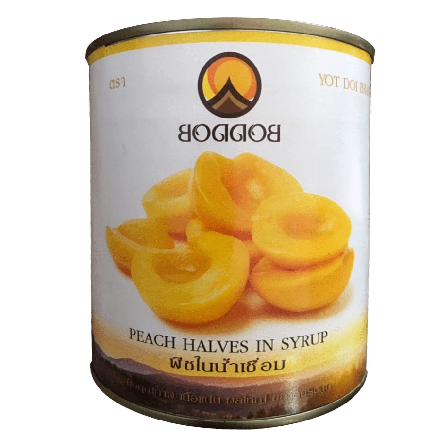 Đào Ngâm Thái Lan Boddob Nắp giật 820G Siêu Thơm Giá Tốt