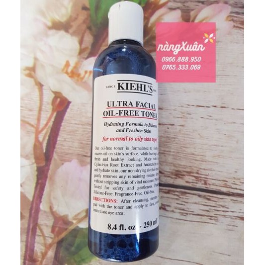 Nước hoa hồng cho da dầu mụn Kiehl’s Ultra Facial Oil-Free Toner