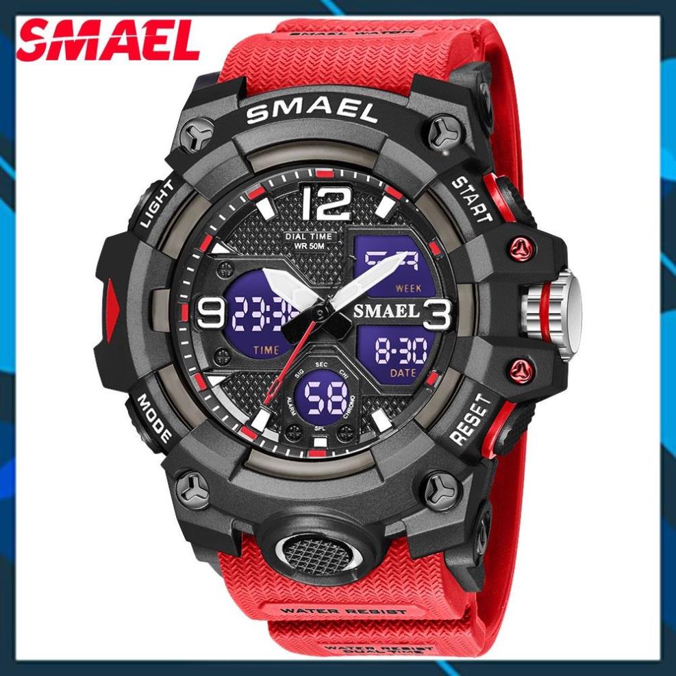 [HÀNG CHUẨN AUTH]Đồng hồ nam SMAEL,thể thao ngoài trời, đồng hồ đa chức năng ,chống thấm nước,BH 12 tháng,1 đổi 1 | BigBuy360 - bigbuy360.vn