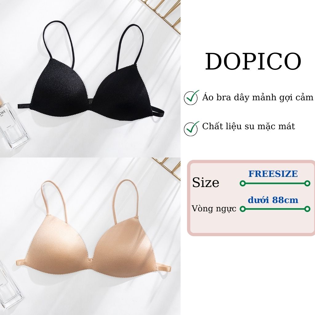 Áo Ngực Không Gọng, Áo Bra 2 Dây Mút Mỏng Đệm Tim Ôm Trọn Vòng 1 B818