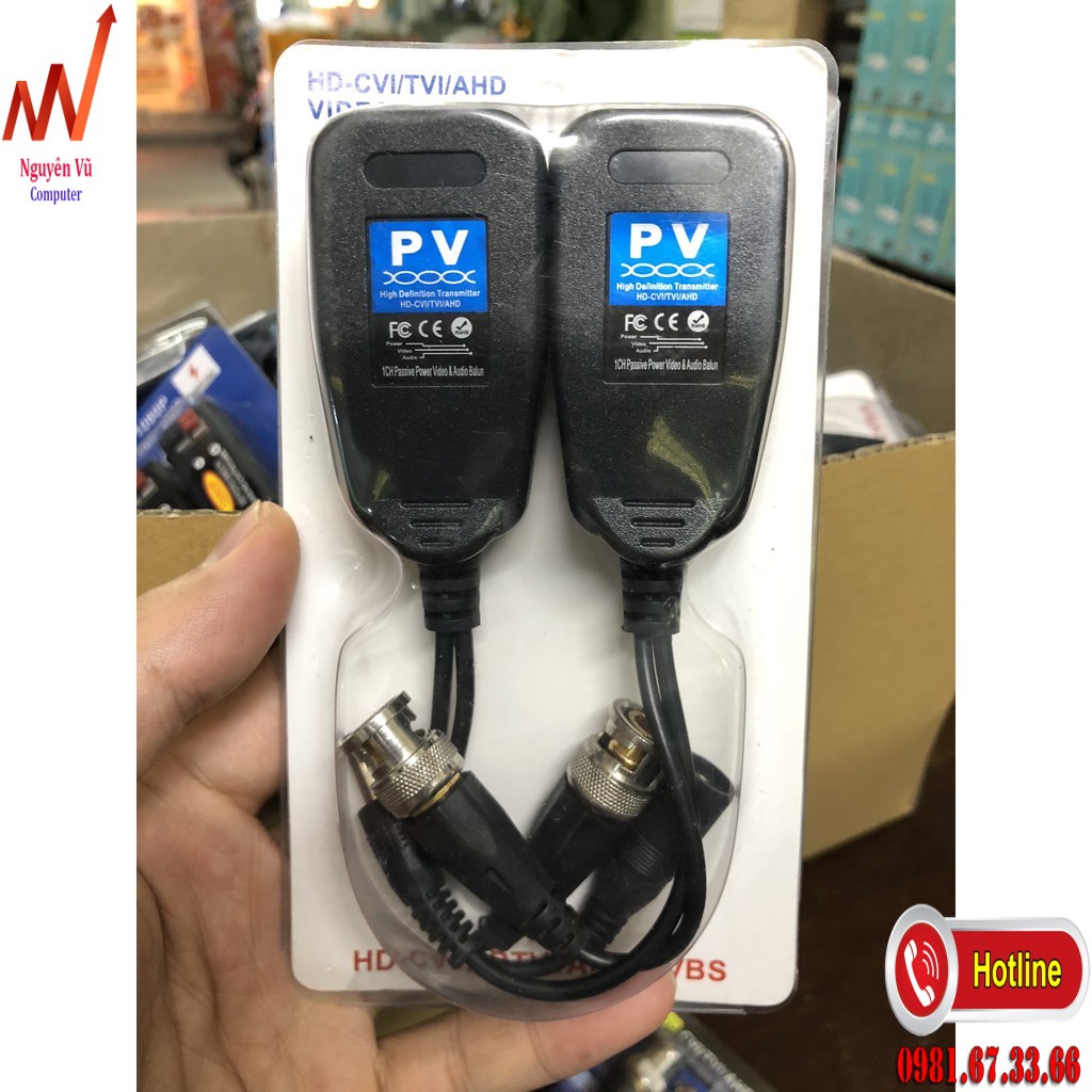 Video Balun kèm nguồn PV/PVD/PVA