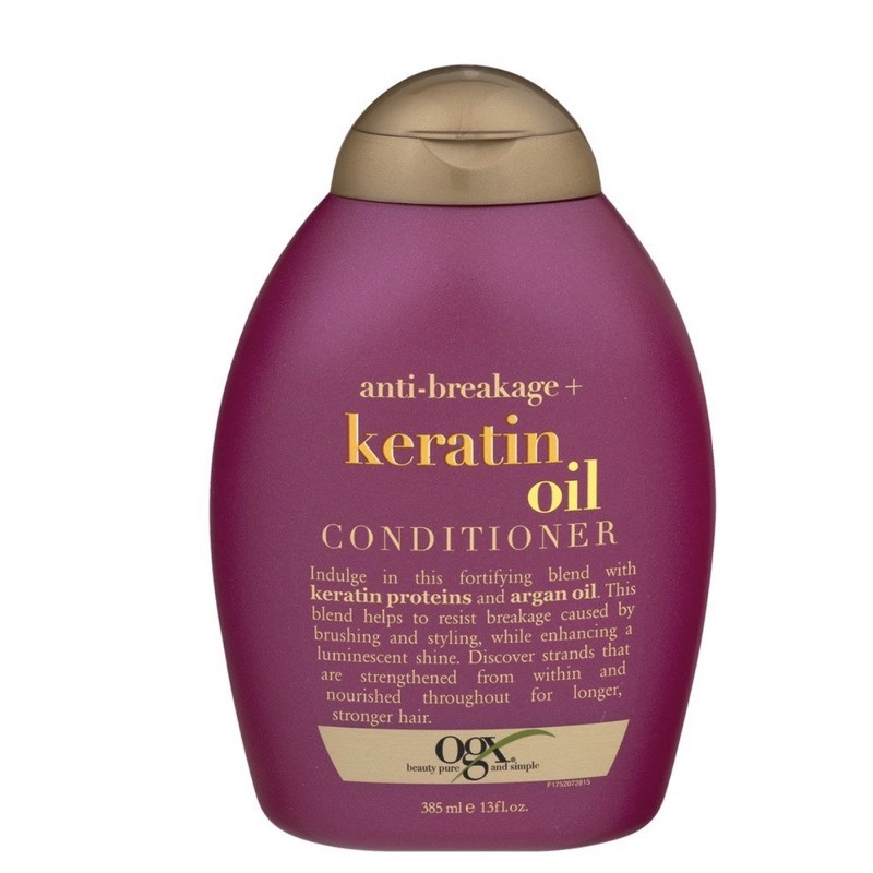 [🇺🇸]DẦU XÃ OGX Anti-Breakage Keratin Oil Forti Anti-Frizz Conditioner for Damaged Hair with Keratin Proteins & Argan Oil