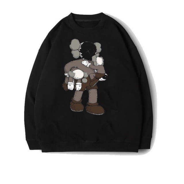 "RẺ VÔ ĐỊCH" Áo sweater unisex kaws có bigsize vati nỉ bông cao cấp