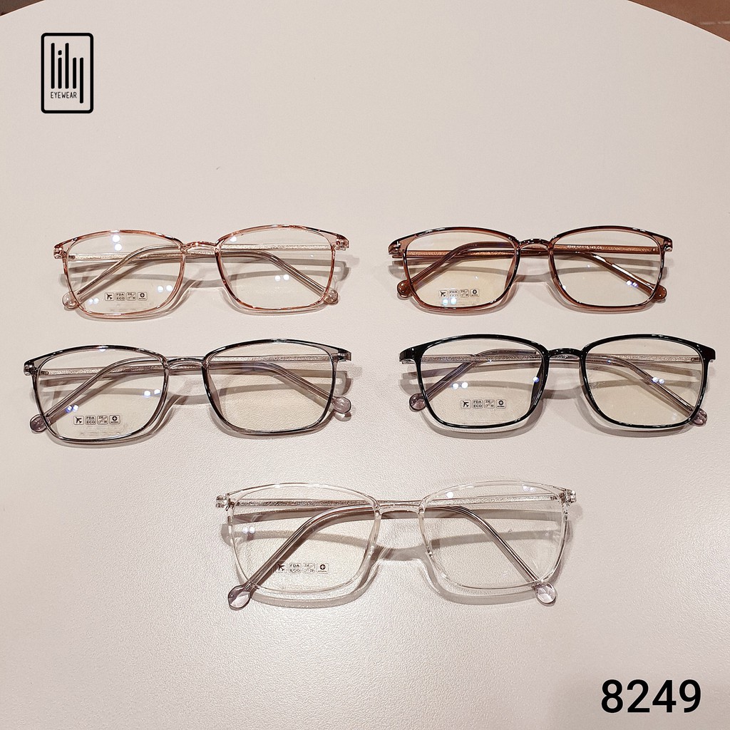 [Mã SKAMA07 giảm 8% đơn từ 250k] Gọng kính cận Lilyeyewears nữ kiểu dáng vuông tròn, đa dạng màu sắc - 8249 | BigBuy360 - bigbuy360.vn