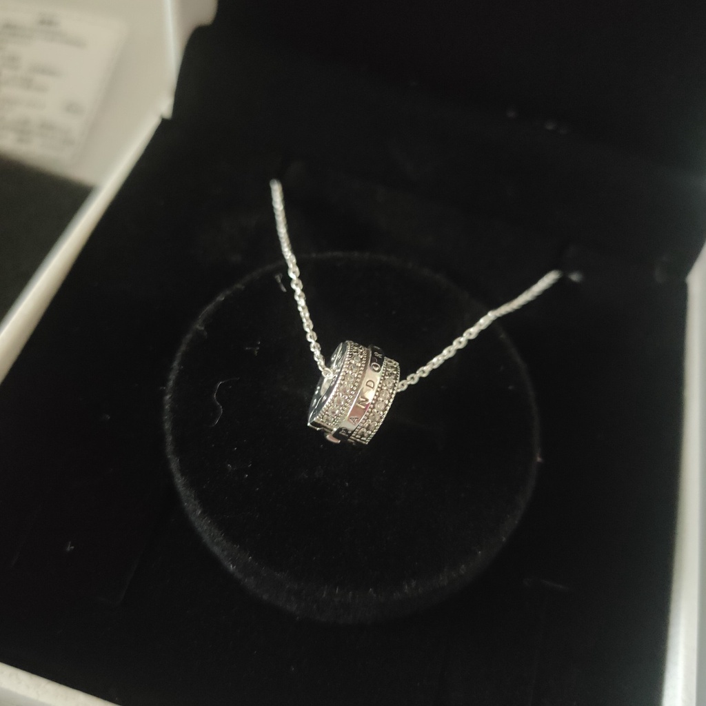 Trang phục trang sức tự làm vòng cổ  Pavé Line đi kèm hộp quà tinh tế