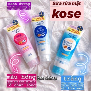 Sữa rửa mặt kose softymo nội địa nhật 220g