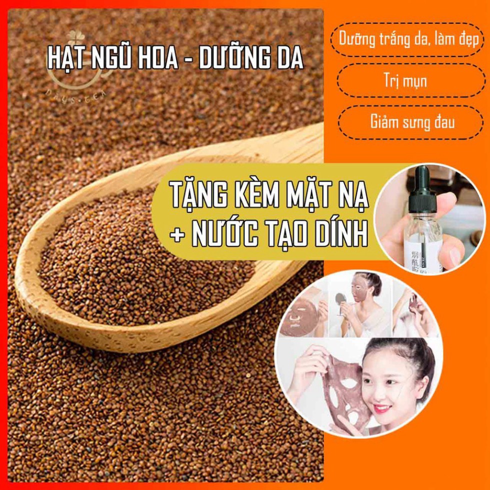 Freeship [SIÊU HOT] HẠT NGŨ HOA ĐÌNH LỊCH TỬ 250g - LÀM ĐẸP DA, DƯỠNG DA, TRẮNG DA, GIẢM MỤN TRỨNG CÁ - TRÀ THẢO MỘC DAY