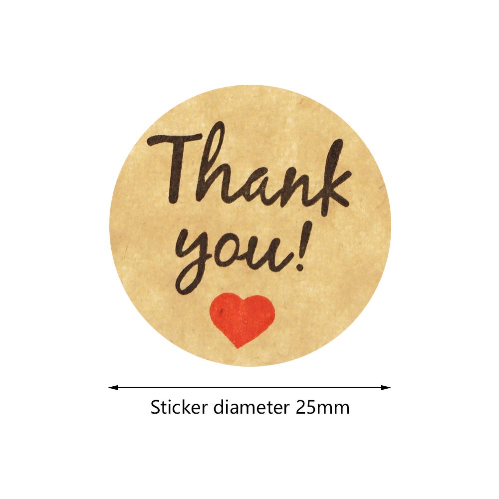 KUNHEV New Gift Label Decorations Seal Sticker Sticker Decoration Sealing Paste Creative Packaging Sealing Paper Thank Candy Bag Box Sticker Label