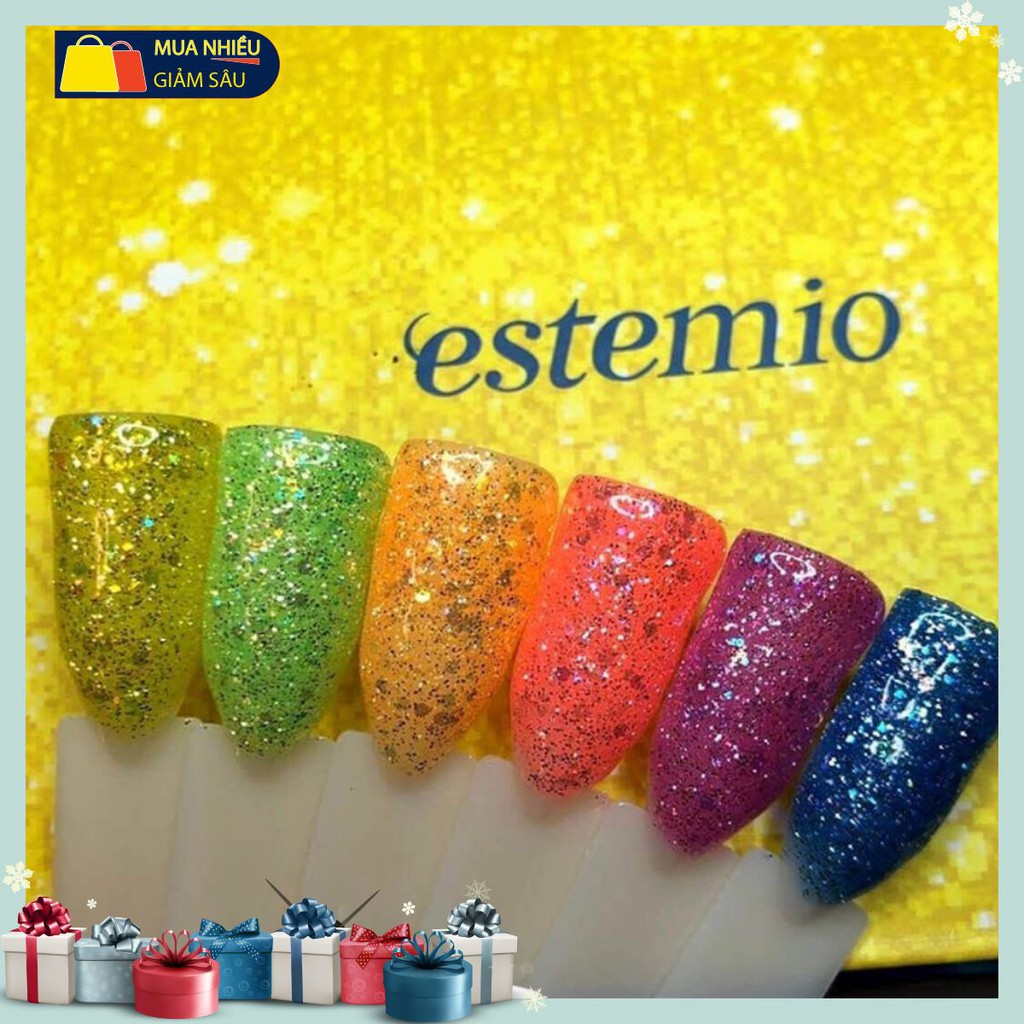 Sơn nhũ cao cấp chuẩn hãng loại 1 🔰FREESHIP🔰Set Neon Glitter Summer On You - Estemio Gel [CHAI LẺ]