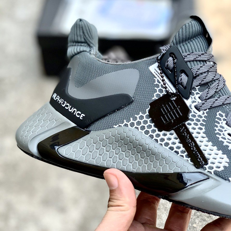 Giày thể thao Sneaker nam nữ Adidas Alphabounce 2020 màu Xám  (Free ship)(Hàng 1-1 Trung)(Tặng box bảo vệ)