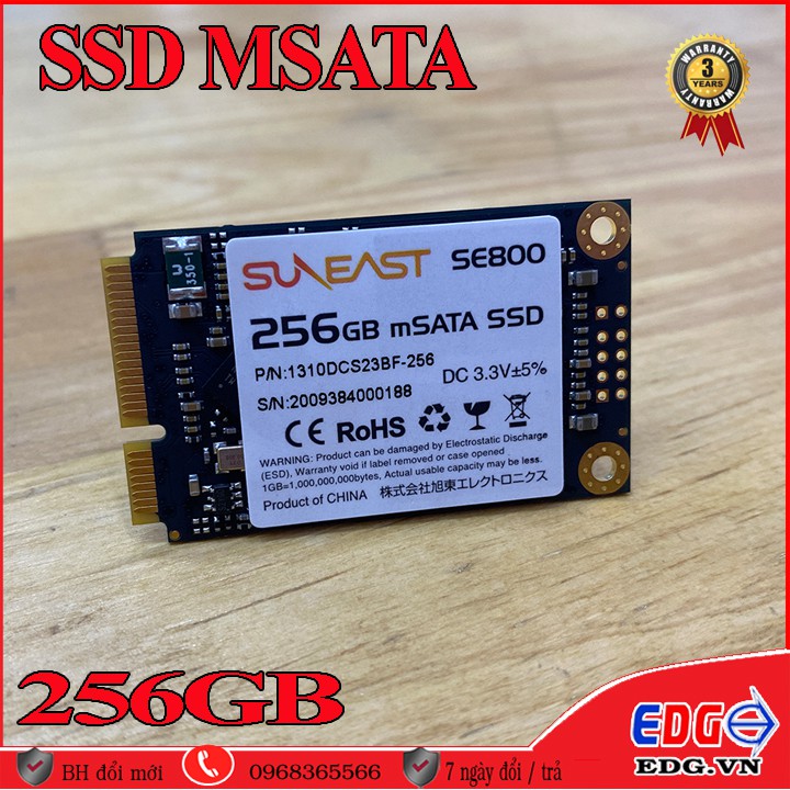 Ổ Cứng SSD MSata 256GB mới, hàng hãng SUNEAST