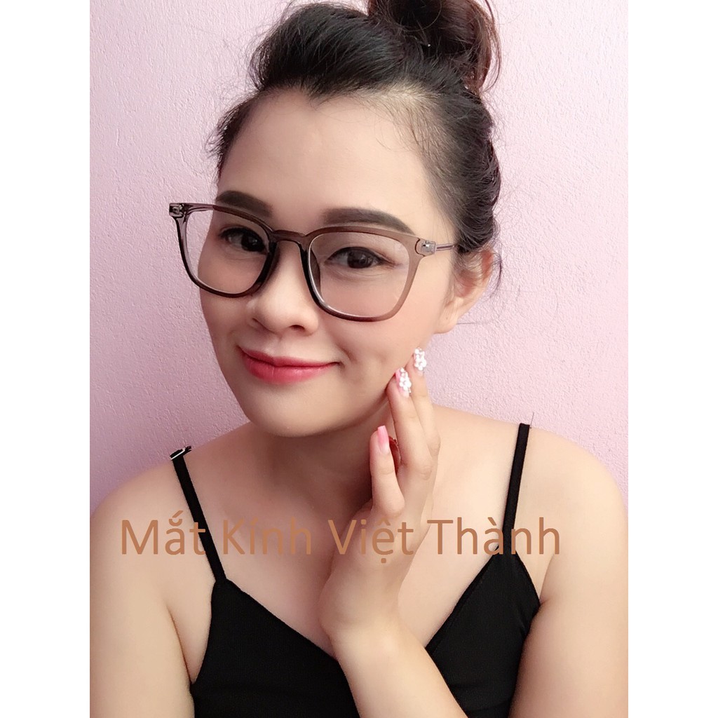 kính vuông màu độc kính giả cận dẻo