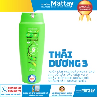 Dầu gội dược liệu sạch gàu suôn mềm hương lá Thái Dương 3 (200ml).
