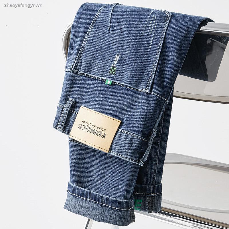 Quần jeans dài ống rộng thời trang dành cho nam