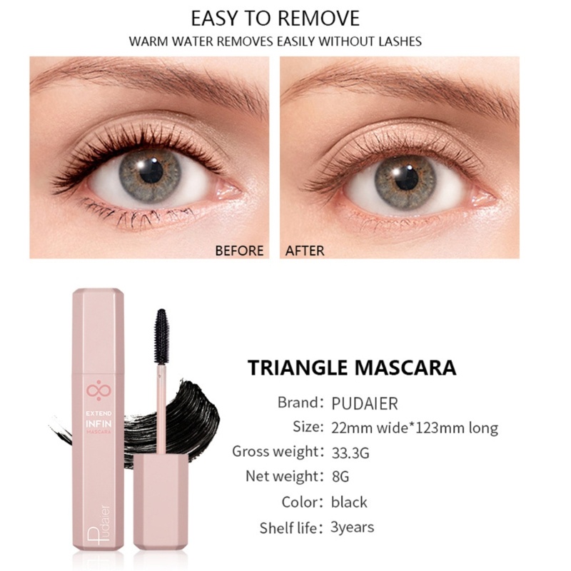 Mascara YOUYO Sợi Mềm Tự Nhiên Chống Thấm Nước Lâu Trôi