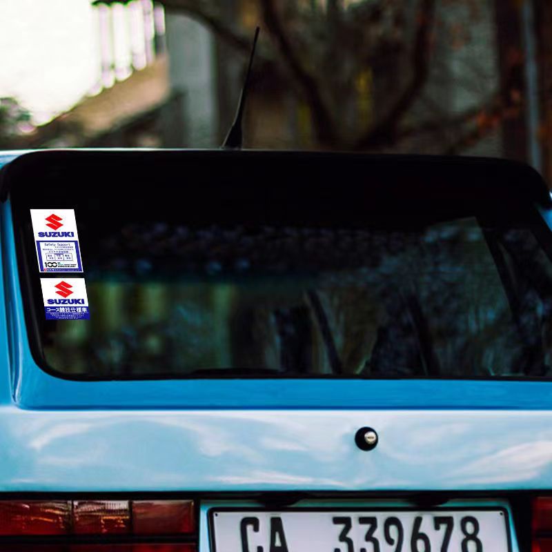 Miếng Dán Tĩnh Điện Trang Trí Kính Chắn Gió Cho Xe Hơi SUZUKI