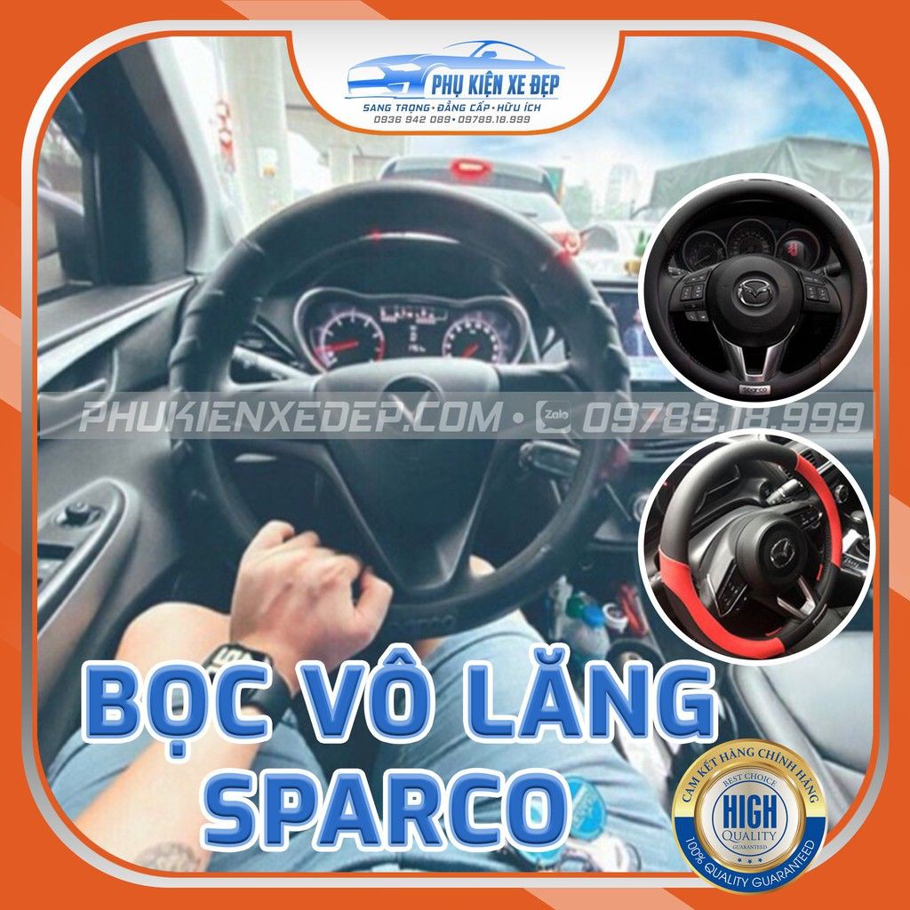 BỌC VÔ LĂNG SPARCO CHÍNH HÃNG NHẬP KHẨU đủ màu (Bảo hành 6 tháng)