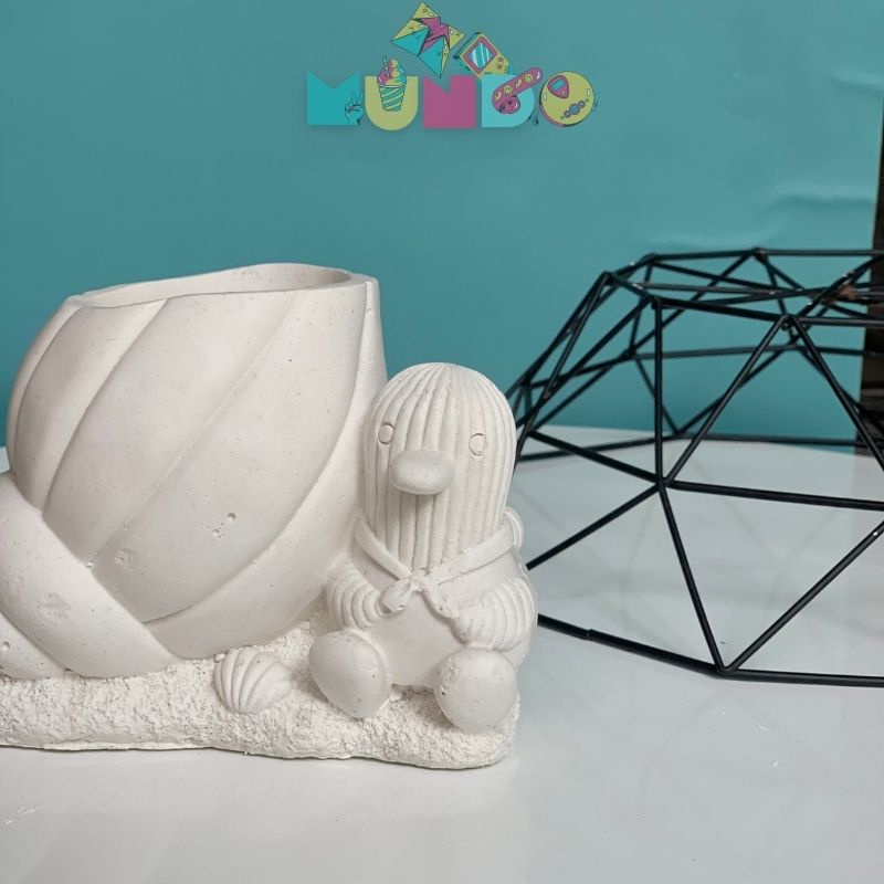 Tượng tô màu cao cấp chọn mẫu SIZE X Penguins, tượng thạch cao MUNDO