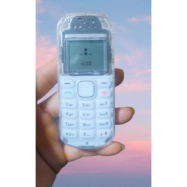 Combo 3 Siêu Rẻ- 3 Chiếc Nokia 1280 Zin Chính Hãng Lên Sườn Vỏ Trong Suốt - Có Pin Sạc Xịn