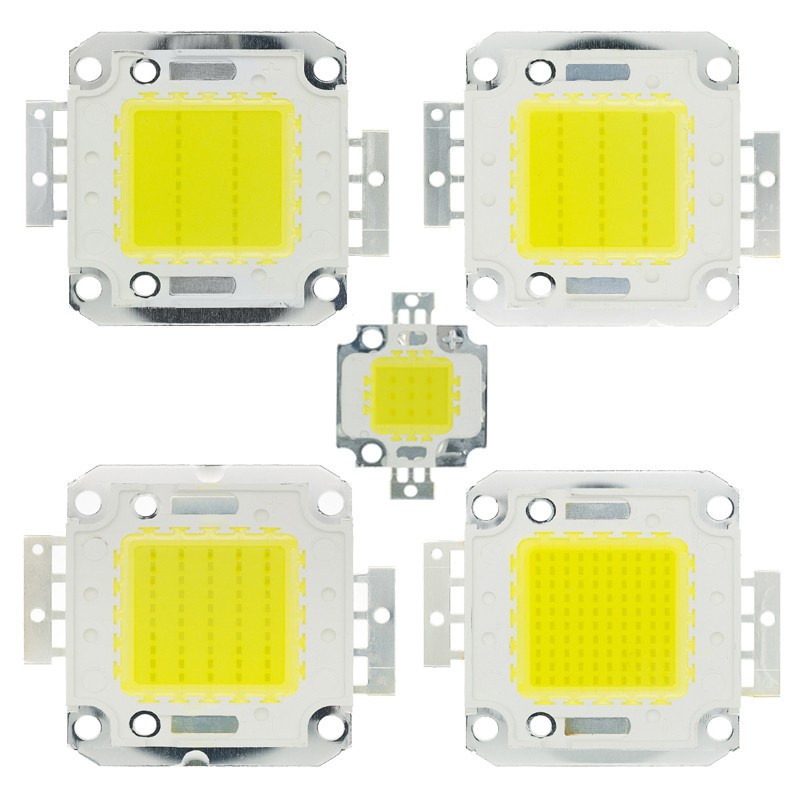 Chip Đèn LED Trắng Công Suất Cao 10W 20W 30W 50W 100W 24*44mil 32V-34V 3200K-6500K 600-3000MA