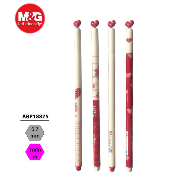 Bút bi M&G Nắp hình trái tim nhỏ dễ thương ABP18875