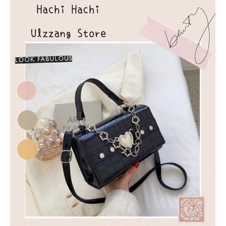 Túi hộp ulzzang cá tính, chất da bóng cứng cáp