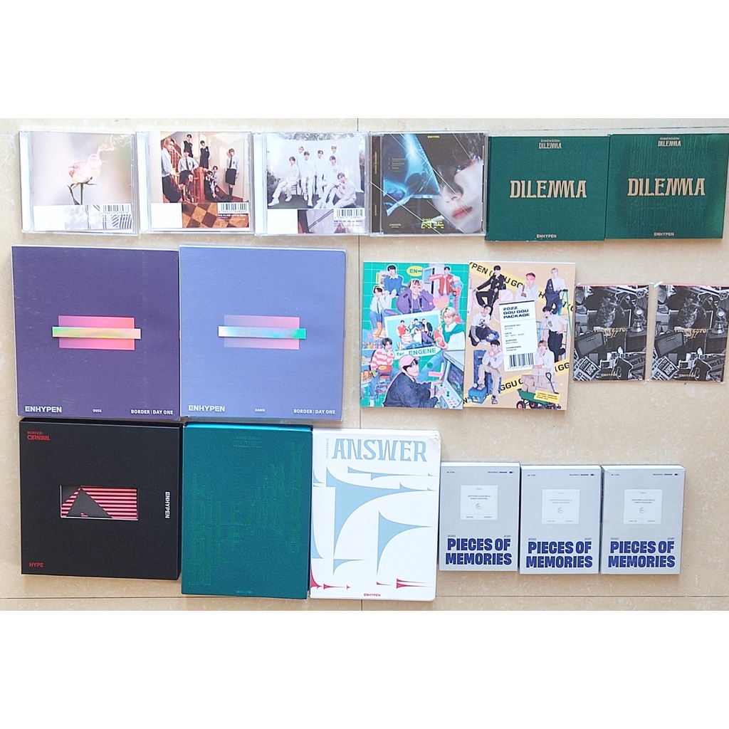 CÓ SẴN bộ ảnh, đồ sưu tầm, kỉ niệm, ALBUM ENHYPEN không card/ nguyên seal
