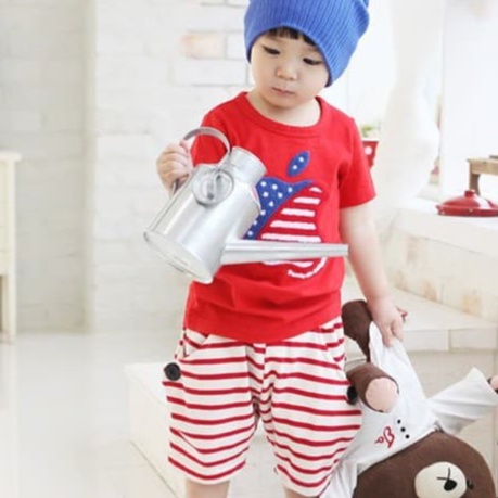 Bộ quần áo tay ngắn bé trai