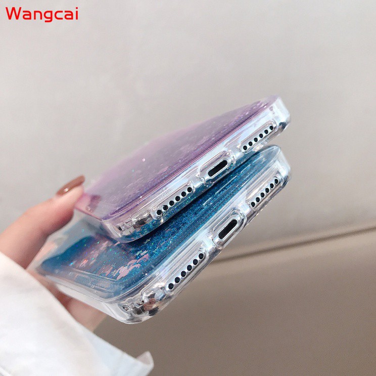 Ốp điện thoại mềm trong suốt có kim tuyến nước thích hợp cho iPhone 12 Mini 12 11 Pro Max XS Max XR X